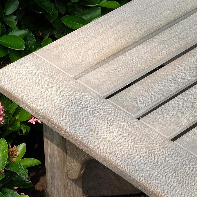 Cambridge Casual Auburn Superior Indonesian Teak Patio Coffee Table, Weathered Teak