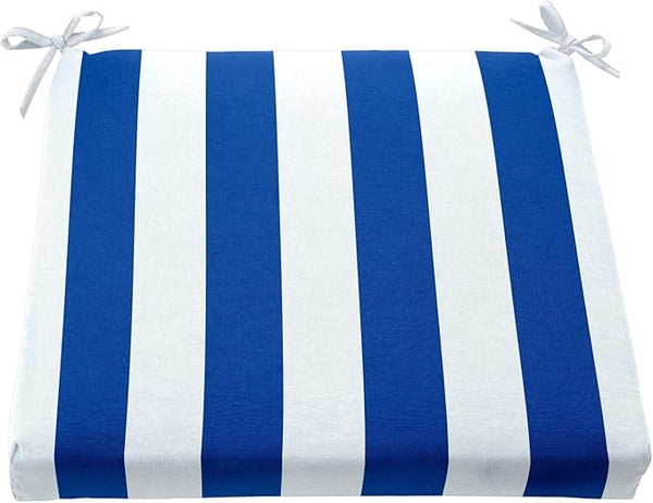 BrylaneHome Chair Cushion with Ties - 18.75" L x 18" W - Patio & Outdoor - Water - Photo 1