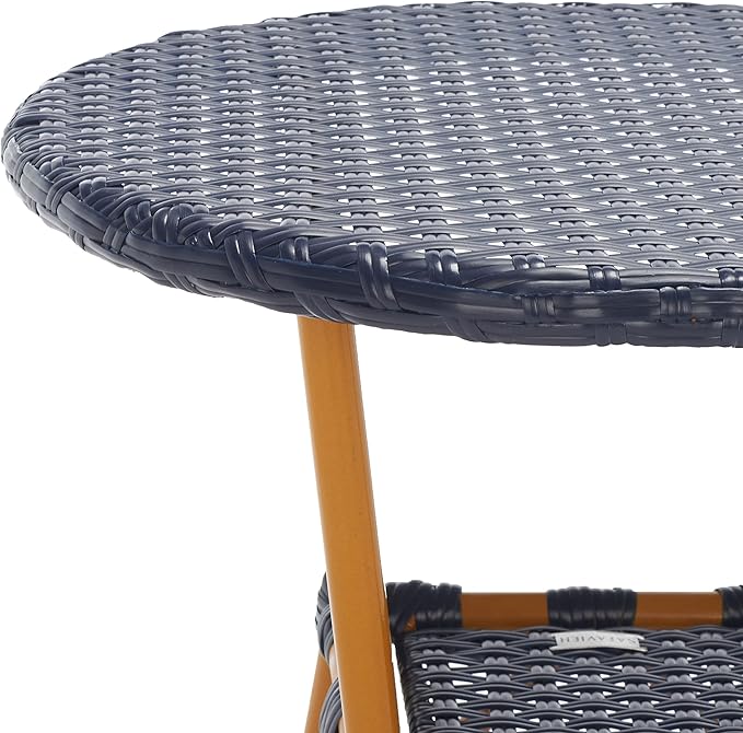 SAFAVIEH Outdoor Collection California Navy Bistro Table (Fully Assembled)
