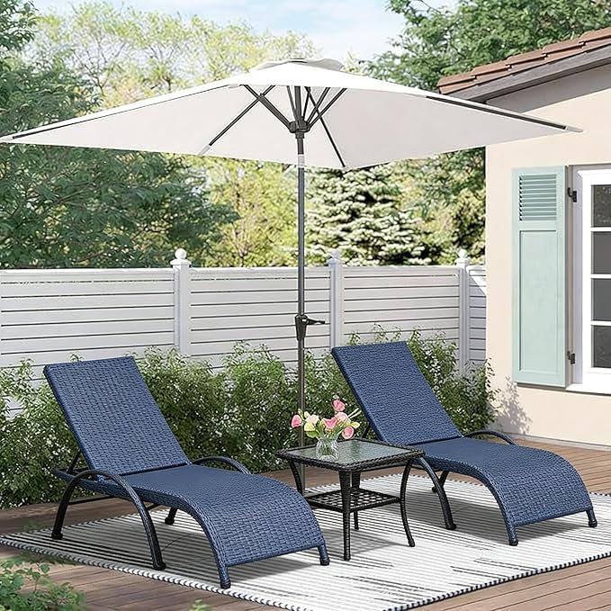 Outdoor Glass Side Table, End Table with Glass Top, Patio Coffee Bistro Table for Indoor Garden Porch Balcony (Black, Square 18x18x23in)