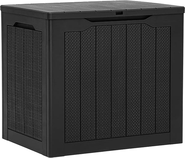 YITAHOME 30 Gallon Outdoor Storage Box, Small Water Resistant Resin Deck Box - Photo 1