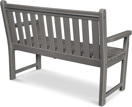 POLYWOOD TGB48MA Traditional Garden 48" Bench, Mahogany