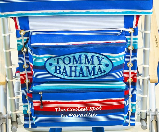 Tommy Bahama Hi-Boy 17" Seat Height 4-Position Lace-Up Suspension Folding Beach Backpack Chair