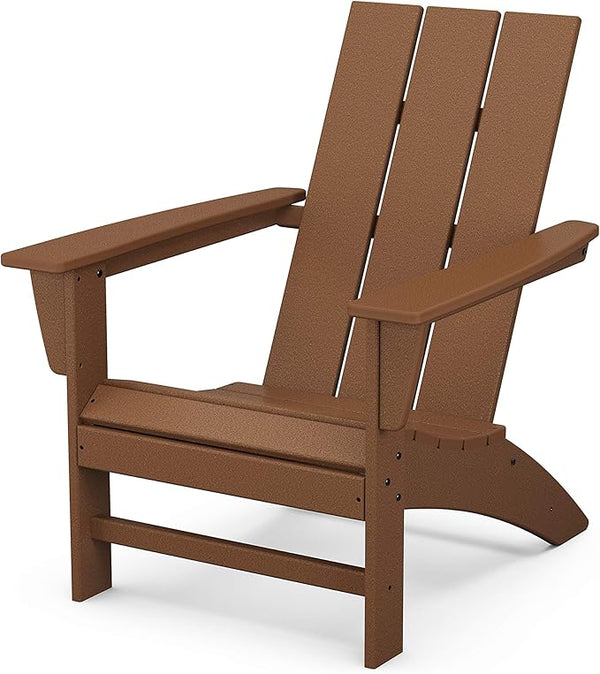 POLYWOOD Modern Adirondack Chair – All-Weather Outdoor Lawn Adirondack Chairs – HDPE - Photo 1