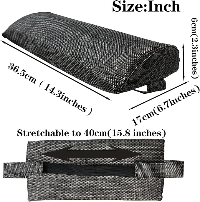Zero Gravity Chair Set of 2 Replacement Pillow Headrest with Elastic Band, Universal Soft Removable Padded Cushion Head Pillow for Zero Gravity Lounge Chair, Folding Patio Lawn Recliner Chair, Grey