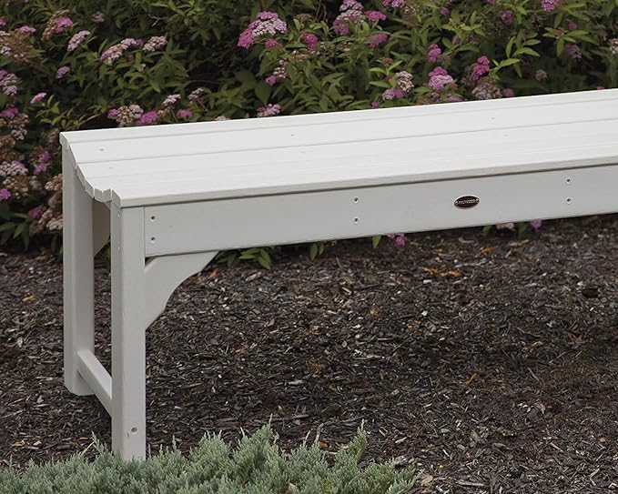 Polywood BAB148TE Traditional Teak 48" Garden Backless Bench