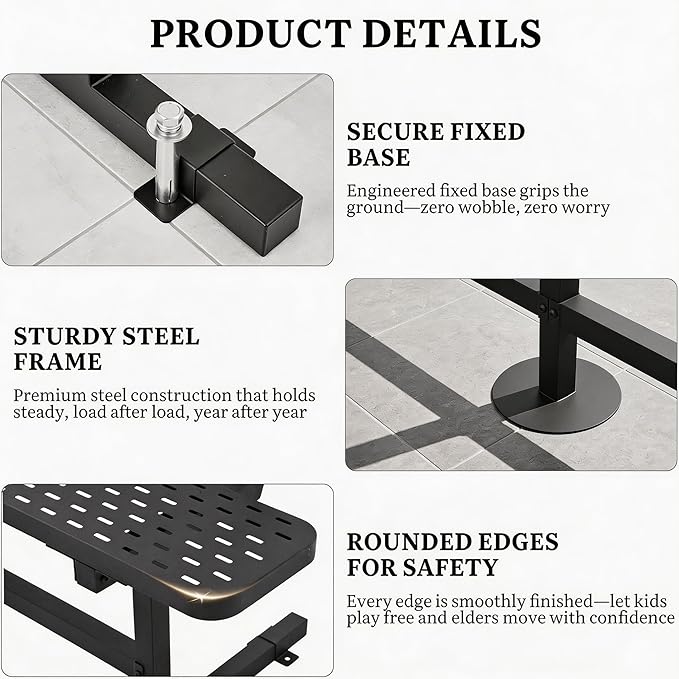 DWVO Heavy Duty Park Bench for Outside 6ft Metal with Backrest Weatherproof Coated Steel Commercial Grade Furniture Set Industrial Mesh Design for Garden Patio Public Areas