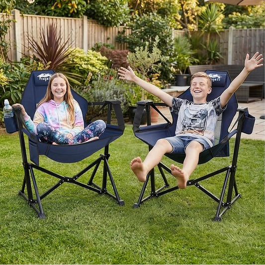 Portable Hammock Camping Chair with Adjustable Back, Folding Hammock Chair Supports 330lbs, Camping Swing Chair for Adults, Camping Hammock Chair for Lawn, Concerts, Backyard, Stargazer