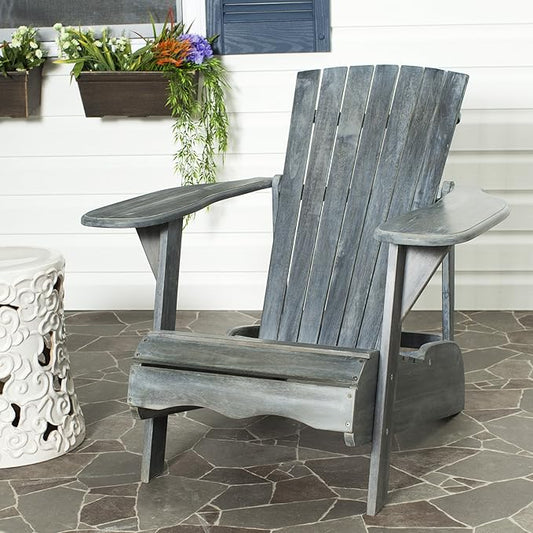 Safavieh Patio Collection Hampton Adirondack Acacia Wood Chair