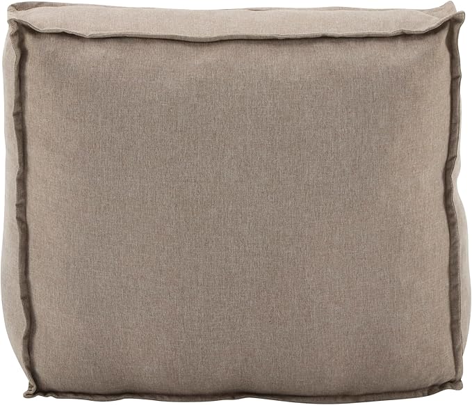 Christopher Knight Home Natty Outdoor Bean Bag Chair Set of 2, Fabric Bean Bag Chair for Adults and Kids, Indoor/Outdoor Sun Lounger, Patio Lounge Chair Set of 2, Dark Beige