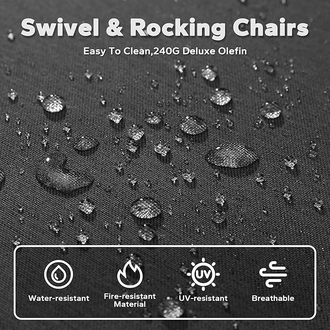 Aluminum Patio Sofa - 3-Seater Outdoor Couch with 6" Thick Removable Cushions, All-Weather Metal Frame, Deep Setting for Garden, Poolside and Porch