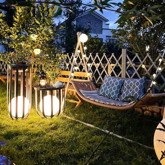 PURPLE LEAF 2 Seat Cloud Swing Chair with Stand and 12 LED Lights Patio Wicker Hanging Swinging for Indoor Backyard Garden Outdoor Hammock Porch Swing, Cushion and Pillows Included