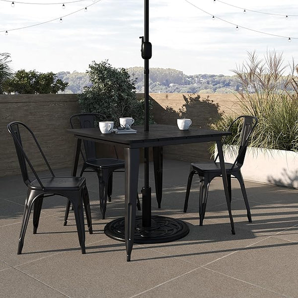 Taylor & Logan Ani Outdoor Dining Table with Umbrella Hole - Photo 1