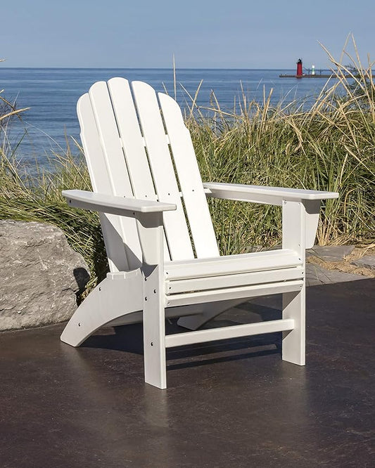 POLYWOOD® Vineyard Curveback Adirondack Chair in Mahogany