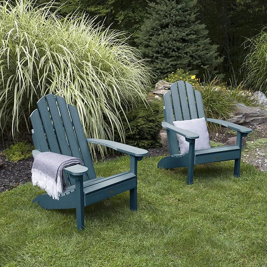 Highwood Classic Westport Adirondack Chairs, 2-Piece Set, Nantucket Blue
