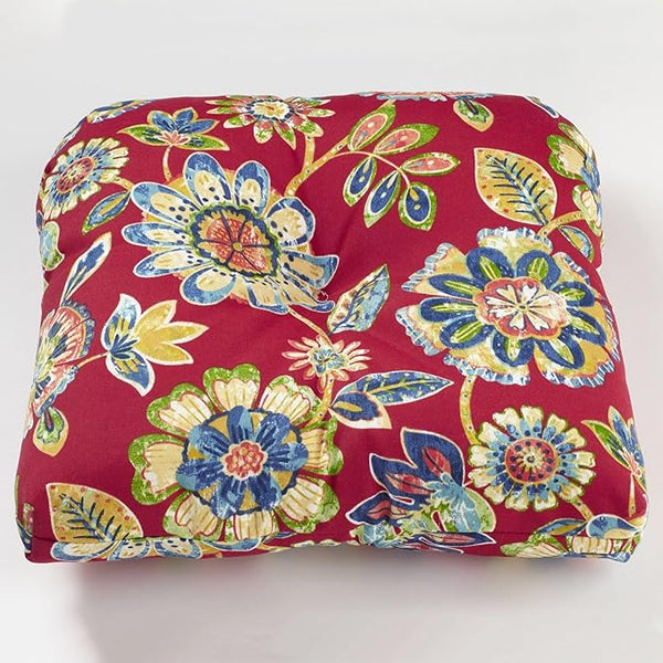 BrylaneHome Tufted Chair Cushion - 18" L x 17" W x 3" H - Patio & Outdoor - Patio & Outdoor - Water - Photo 1