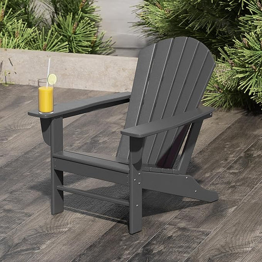 WestinTrends Dylan Outdoor Adirondack Chair, Gray