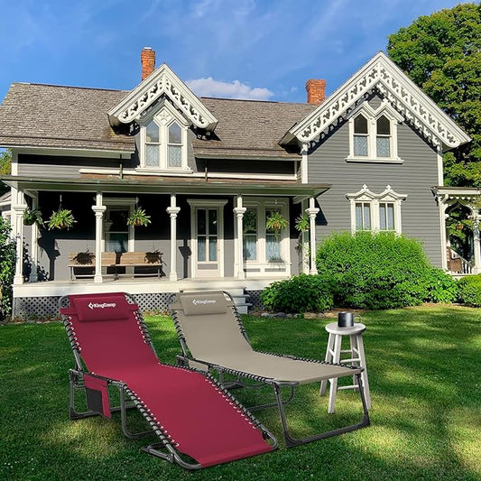 KingCamp Folding Outdoor Chaise Lounge