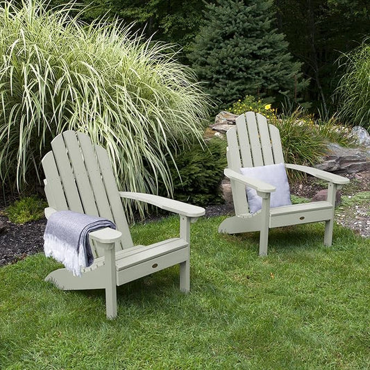 Highwood Classic Westport Adirondack Chairs, 2-Piece Set, Eucalyptus