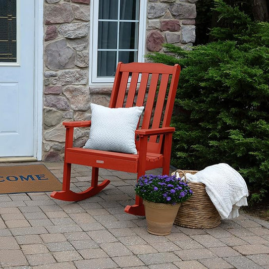 Highwood Lehigh Rocking Chair, Rustic Red