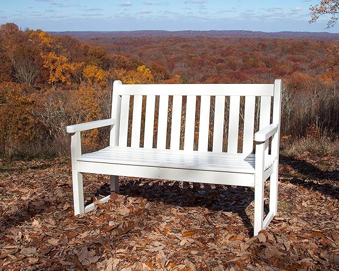 POLYWOOD TGB48TE Traditional Garden 48-Inch Bench, Teak