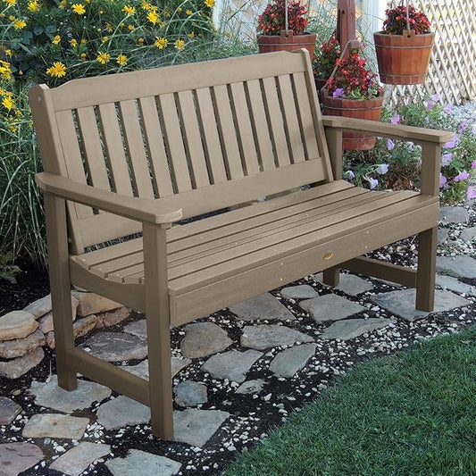 highwood Lehigh Garden Bench, 5 feet, Woodland Brown