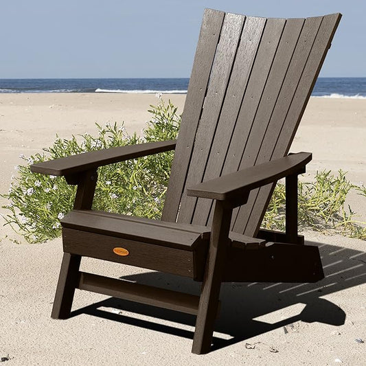 highwood Manhattan Beach Adirondack Chair, Weathered Acorn