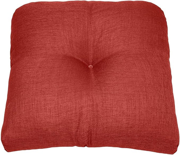 BrylaneHome Tufted Chair Cushion - 18" L x 17" W x 3" H - Patio & Outdoor - Patio & Outdoor - Water - Photo 1
