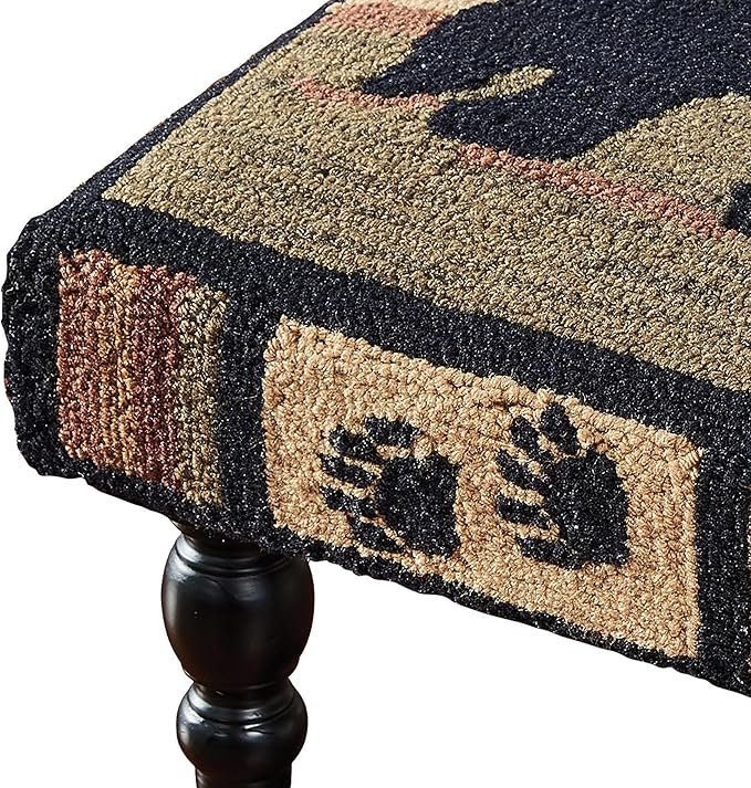 Park Designs Adirondack Bear Hooked Stool