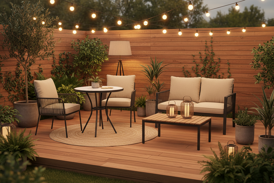 10 Stylish Outdoor Furniture Arrangements for Entertaining in Small Backyards