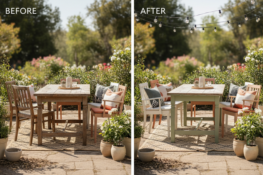 DIY Patio Furniture Makeover: Transforming Thrift Store Finds into Chic Outdoor Decor