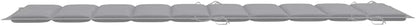 Sun Lounger Grey Solid Acacia Wood, Polyester Standard Foldable Chaise Lounge Poolside Chair for Balcony Outside