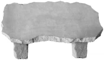 Kay Berry Custom Medium Stone Bench Personalized Memorial Garden Decor