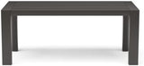 Homestyles Grayton Outdoor Aluminum Coffee Table, Gray - Photo 5