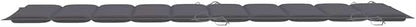 Sun Lounger Set of 2, Adjustable Outdoor Chaise Lounge Chair with Cushions, Solid Acacia Wood Patio Furniture for Garden, Poolside, Balcony, Foldable Weather-Resistant Design in Anthracite Gray