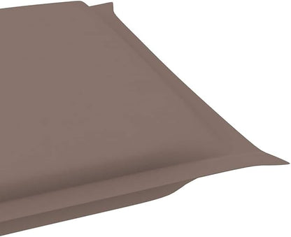 vidaXL Solid Teak Wood Rocking Sun Lounger with Cushion, Ideal for Patio, Balcony, Poolside, and Garden