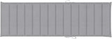 Grey Acacia Wood Outdoor Chaise Lounge Large 78.7" Folding Sunlounger with Wheels Adjustable Backrest Armrest for Patio - Photo 2