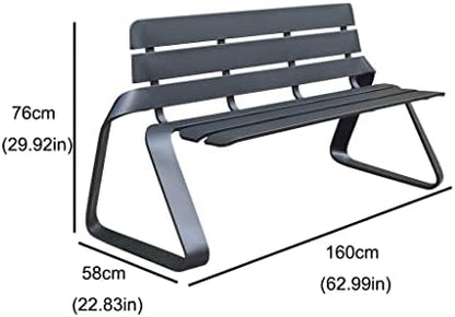 Outdoor Garden Bench - Metal Cast Iron Leisure Seating for Terrace, Park & Beach - Creative Home Decor for Outdoor Spaces - Durable & Stylish Bench