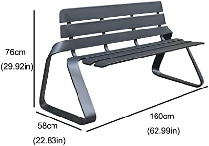 Outdoor Metal Garden Bench - Cast Iron Leisure Seat for Terrace, Park & Beach - Stylish Home Decor - Durable Outdoor Furniture for Relaxation & Enjoyment