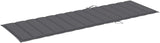 Solid Acacia Wood Gray Sunlounger 78.7x26.8x34 in with Adjustable Backrest & Wheels - Photo 2