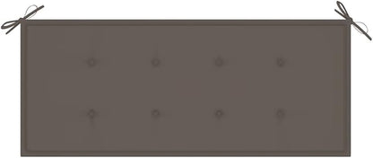 Patio Bench,Bench with Back,Porch Bench,Yard Bench,Park Bench, with Cushion,for The Front Porch,Deck,Balcony,Backyard,Outdoor,Garden, Lawn,Path, 47.2" Solid Acacia Wood