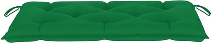Solid Teak Wood Garden Bench with Plush Cushion 44.1 x 17.7 Inch Outdoor Bench for Patio Garden Terrace Two Seater Durable Weather Resistant