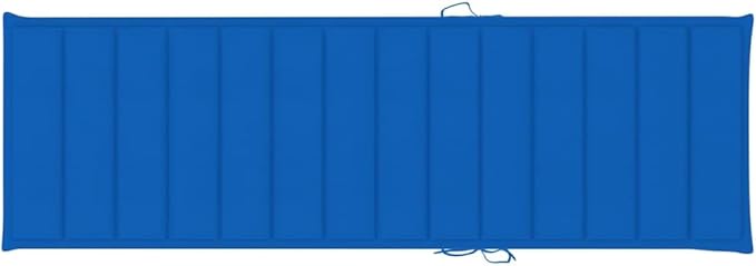 vidaXL Solid Acacia Wood Sun Lounger with Cushion, Adjustable & Mobile, Ideal for Pool Side, Balcony, Patio, Garden