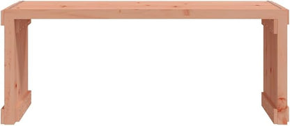 Extendable Garden Bench Natural Large Solid Douglas Fir Wood Patio Bench for Outdoor Area Hangout Spot