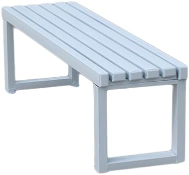 Patio Bench, Metal Steel Outdoor Bench, Weatherproof Metal Bench, for Garden, Patio, Porch, Entryway, 660 Lb Capacity(White,150cm/59in)