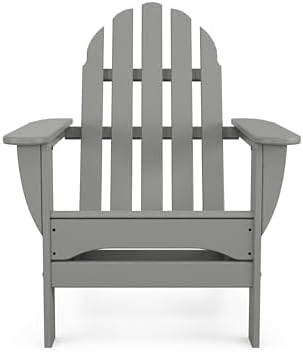 POLYWOOD AD4030PB Classic Outdoor Adirondack Chair, Pacific Blue - Photo 4