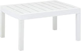 Outdoor Garden Coffee Table, Rectangular Plastic Patio Side Table - Photo 1