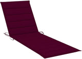 Double Sunlounger Solid Acacia Wood Grey 79 x 23.6 x 5.1 in Adjustable Backrest Outdoor Patio Lounge Chair for Garden - Photo 6