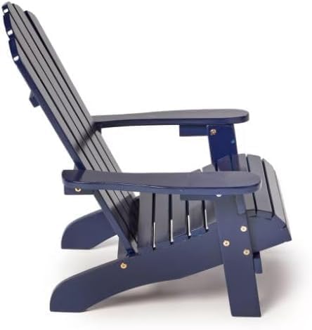 Generic Little Ones Bright Blue Wood Adirondack Chair 20 L 23 W 23 H Painted Solid Wood - for Small Ones