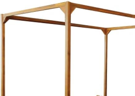 Christopher Knight Home Kenzie Acacia Wood Outdoor Daybed with Canopy, Double Chaise Lounge Chair Outdoor with Cushion - Photo 10